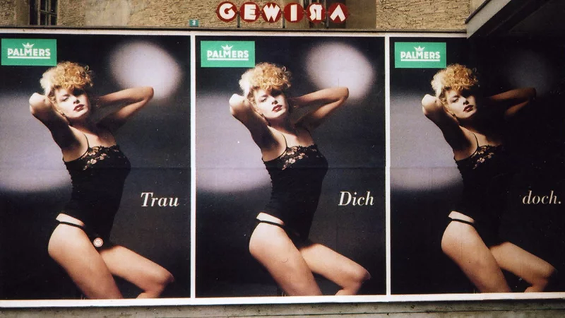 Nur Augen für die Wäsche. Palmers kennt in Österreich jeder. Das liegt auch an den frechen Plakatkampagnen.