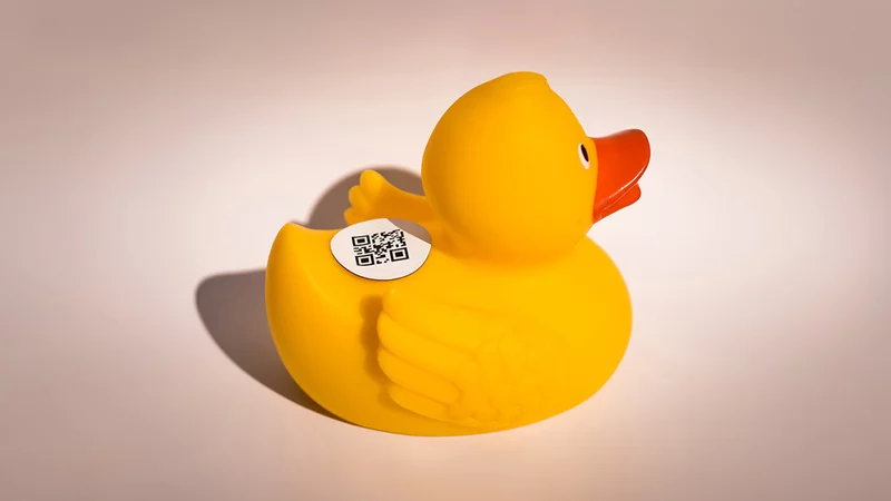 RFID-Tag auf der Ente
