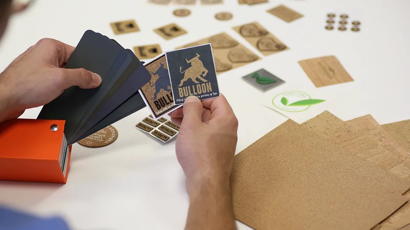 Musterabgleich mit Kork-Farbkarte