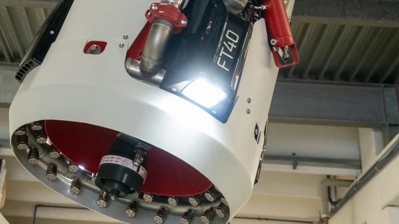 Seitenansicht CHROMOTION® Premium Line FT40 auf Wassernebelturbine