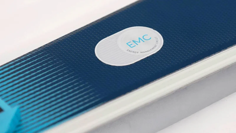 Durable labeling solutions: Embossed aluminum emblem for tough use.