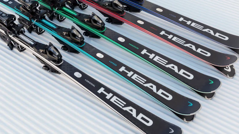 HEAD brand performance: Excellence through embossed aluminum emblems.