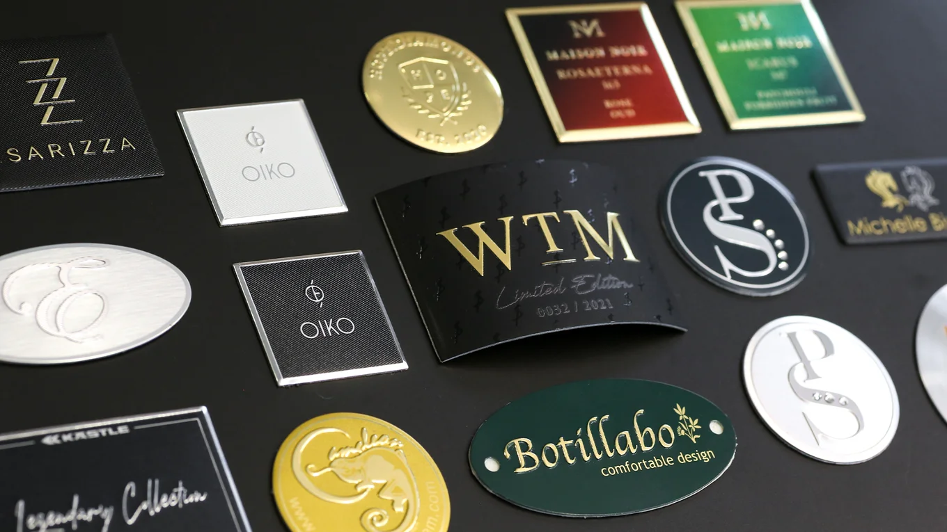 Elegant emblems come in different shapes and colours - but always in perfect quality