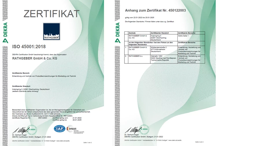 Neue Zertifizierung DIN EN ISO 45001:2018