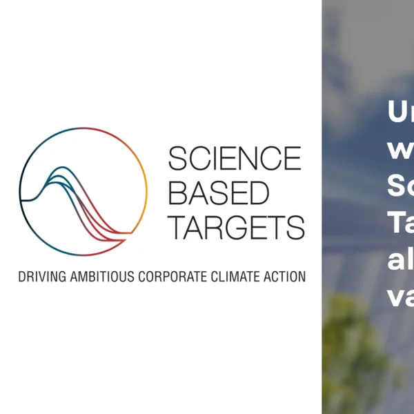 Unsere Klimaziele wurden von der Science Based Target initiative als 1,5°C-konform validiert.