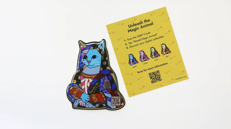 Doppelte Sicherheit: BRITTO® Magic Animals mit IDtrace und ergänzendem SQR®-Code – unsichtbare Identifikation plus sichtbare Interaktion.