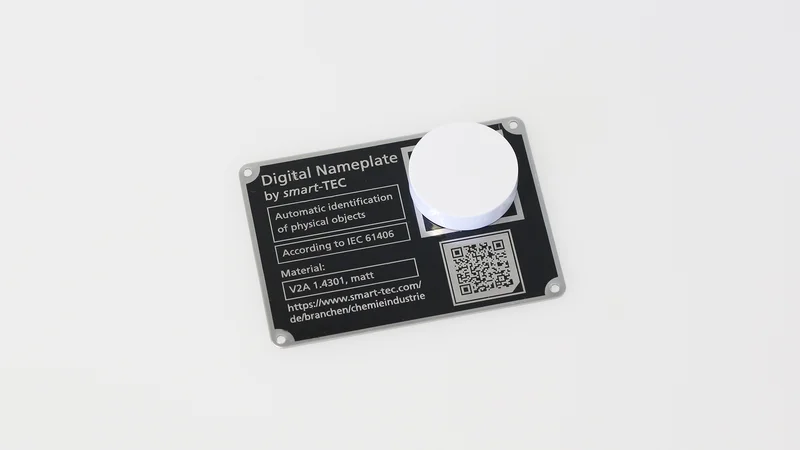 smart-BEACON Typenschild rund / Bluetooth Low Energy