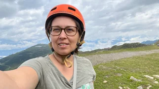 Doris Galovac beim Wandern